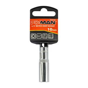 FIXMAN 10mm 1/4 Inch Drive Metric Deep Socket